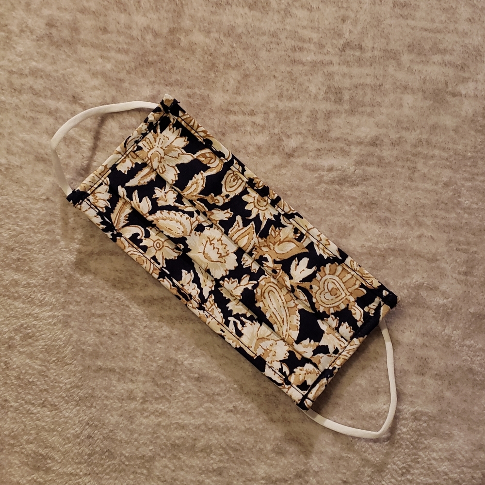 3/$10 blue paisley mask +free with purchase